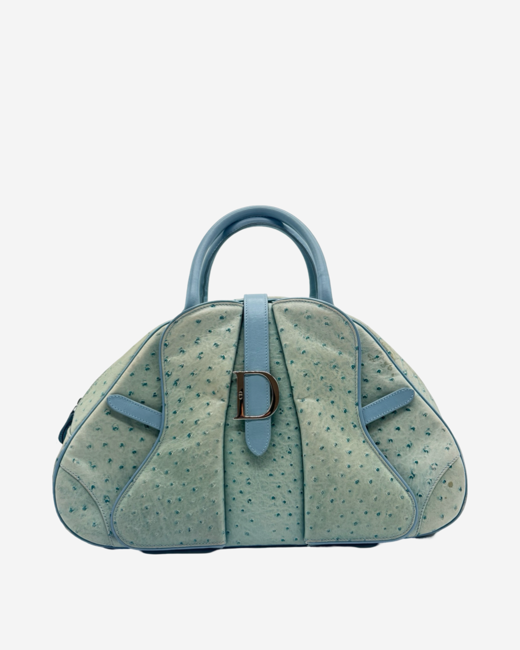 Bolsa Dior Ostrich Double Saddle Vintage