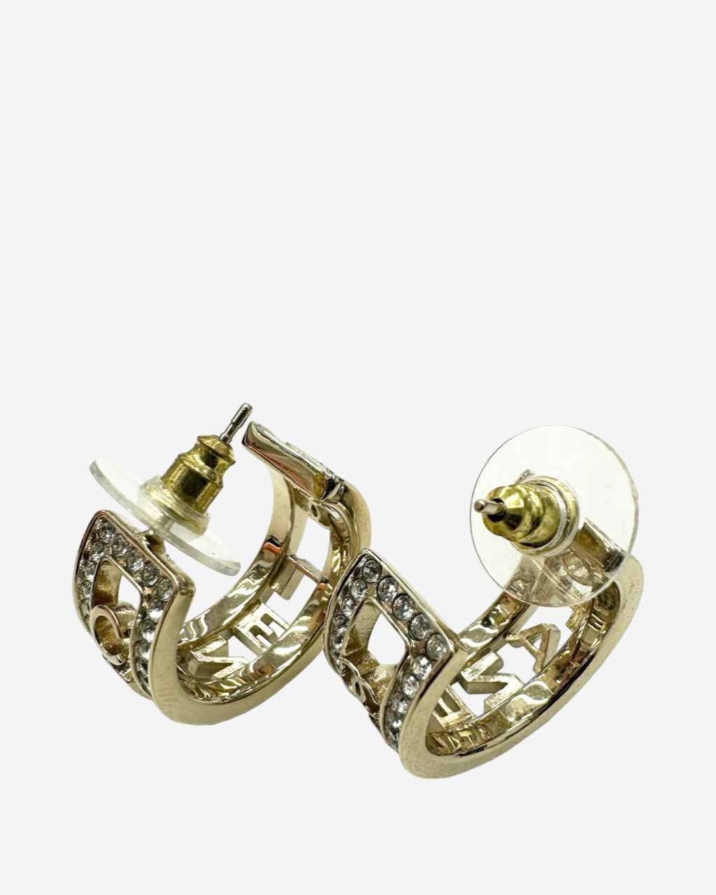 Aretes Chanel Hoops