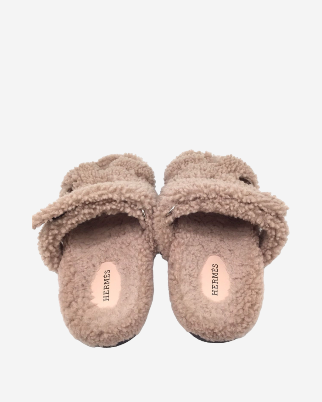 Hermes Chypre Shearling Sandals