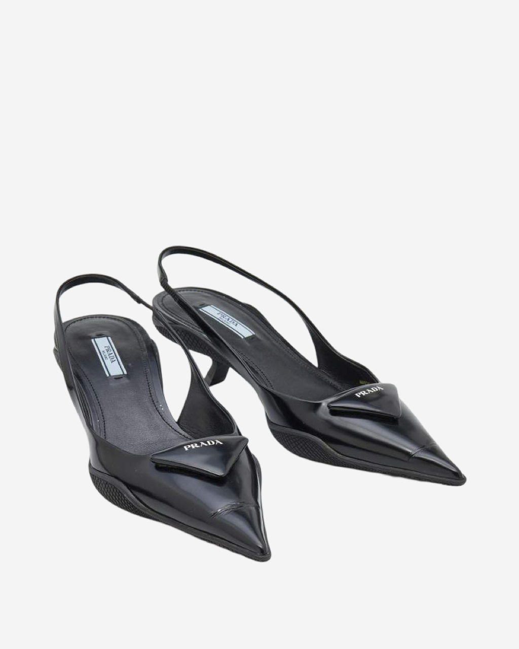 Kitten Heels Prada Triangle