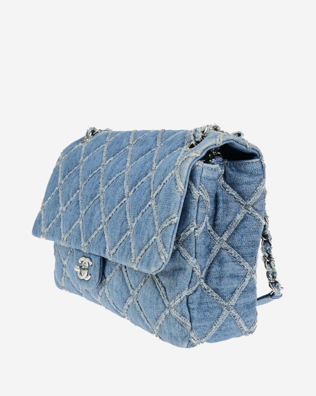 Bolsa Chanel Classic Flap Denim Jumbo